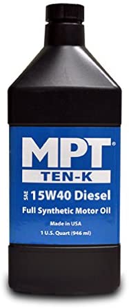 MPT MPT-312 Black Bottle 15W-40 Full Synthetic Ten-K Diesel Motor Oil - 32 fl. oz.