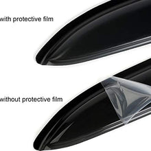 Puermto 4pcs Outside Mount Style Waterproof Sun Rain Wind Snow Guards Driver+Passenger Side Vent Shade Window Visors for 2014-2020 Nissan Rogue (Not for sport)