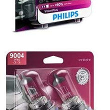 Philips 9007 and 9004 VisionPlus Upgrade with up to 60% More Vision High Beam and Low Beam Bulb Bundle