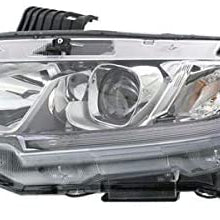 Koolzap For 16-19 Civic Front Headlight Headlamp Halogen Head Light w/Bulb Driver Side