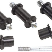 Daystar, Jeep Greasable Bolt and Bushing Kit Front or Rear, fits Jeep CJ, CJ2A, CJ3A, CJ3B, M38, M38A, MB and International Scout 1941 to 1975 4WD, KJ02018BK, Made in America,Black