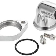 Weiyang New Aluminum Water Neck Swivel 15 Degree Fit for Chevy 327 350 454 396 (Color : Silver) (Silver)