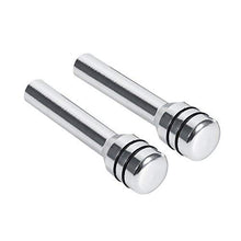 2 Pcs Car Lock Knob, Aluminum Interior Door Lock Knob Pull Pins for Car SUV Truck Automobile (Color : Silver)