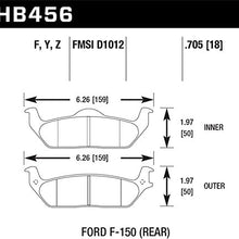 Hawk Performance HB456Y.705 LTS Brake Pad