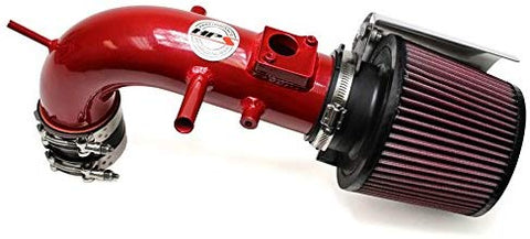 HPS 27-524R Red Short Ram Air Intake Kit with Heat Shield (Non-CARB Compliant)