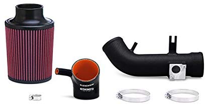 Mishimoto MMAI-CIV-06SIWBK Honda Civic Si Performance Air Intake, 2006–2011 Wrinkle Pipe W/Out Heatshield