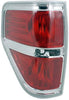 Tail Light Lens and Housing Compatible with 2009-2014 Ford F-150 Styleside Chrome trim CAPA Driver Side