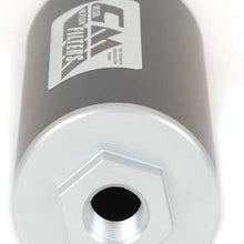 Canton Racing 25-101 cm Oil Filter (Billet Aluminum 6" Inline 1/2" NPT Port)