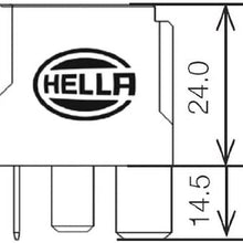 HELLA 007793031 with Coil Suppression Power Relay 4 Pin, Mini ISO