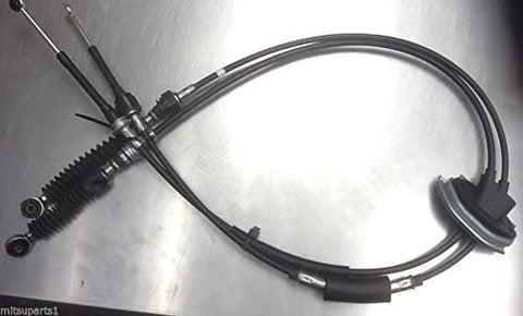 Genuine Mitsubishi Manual Transmission Shift Cable with Clips MB910537 MB367526 (2x) Eclipse 2.0L NON-Turbo Engine 1995 1996 1997 1998 1999