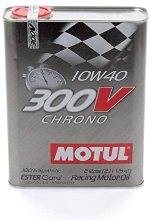Motul 104243 300V 10w40 Racing Oil2 Liter, 67.62 Fluid_Ounces