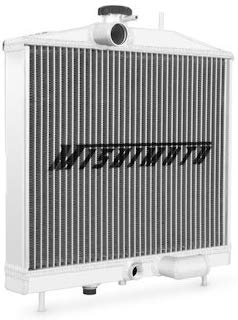 Mishimoto MMRAD-K20-EK Honda Civic K-Series Swap Aluminum Radiator, 1996-2000, Silver