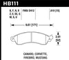 Hawk Performance HB111F.610 HPS Performance Ceramic Brake Pad