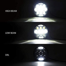 80W DOT Approved 5-3/4" 5.75" Osram Chips LED Projector Headlight for Harley Motorcycle/Bike(Black)