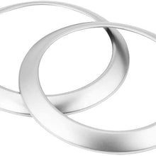 Suuonee Vent Frame, 2Pcs Car Side Air Conditioning Vent Ring Frame Cover Trim for Mercedes Benz E Class W213 16-18