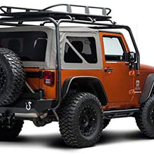 Barricade Roof Rack Basket; Textured Black for Jeep Wrangler 1987-2020