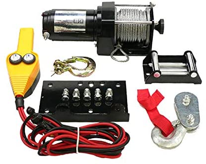 Rareelectrical NEW 3500LB COMPLETE 12V WINCH KIT ASSEMBLY COMPATIBLE WITH BOBCAT HONDA ATV 10906 WIN0016