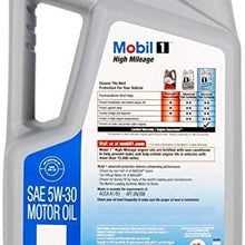 Mobil 1 5W-30 High Mileage Full Synthetic Motor Oil, 5-Quart, Single Bundle 5W-30 High Mileage Full Synthetic Motor Oil, 5-Quart