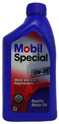 Mobil (999PK-005W20S Special 5W20 API Synthetic Motor Oil, 1 Quart, 32. Fluid_Ounces