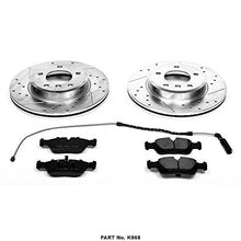 Power Stop K868 Front Z23 Carbon Fiber Brake Pads with Drilled & Slotted Brake Rotors Kit