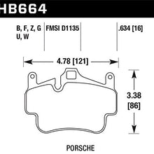 Hawk Performance HB664G.634 Disc Brake Pad