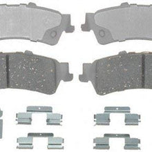 ACDelco 14D792CH Advantage Ceramic Rear Disc Brake Pad Set with Hardware