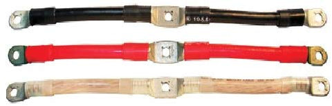 Tectran C2/0T3X17 3 Lug Battery Jumper Cable, Red, 17
