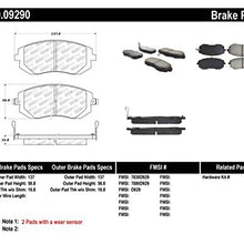 StopTech 309.09290 Sport Brake Pads with Shims and Hardware