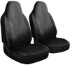 Motorup America Auto Seat Cover Full Set - Fits Select Vehicles Car Truck Van SUV - Newly Designed PU Leather - Black Beige
