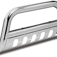 Outland 82501.06 3" Stainless Steel Bull Bar with Stainless Steel Skid Plate