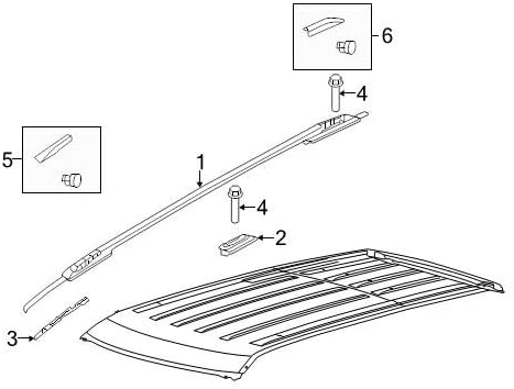 Ford 2011-15 Explorer Front Right Passenger Side Roof Rack Rail End Cap OEM New BB5Z-78551A46-AA