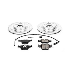 Power Stop K5298 Front Z23 Carbon Fiber Brake Pads with Drilled & Slotted Brake Rotors Kit