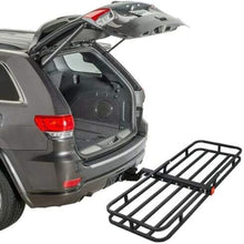 ZENY Hitch Mount Cargo Carrier Universal 53" Compact Luggage Rack Steel Cargo Basket 2’’ Receiver Cargo Rack 500 LBS Capacity