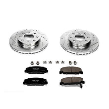 Power Stop K699 Front Z23 Carbon Fiber Brake Pads with Drilled & Slotted Brake Rotors Kit