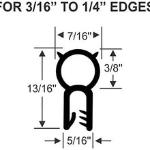 Steele Rubber Products - RV Finished Edge Trim for 3/16" to 1/4" Edges - Sold and Priced per Foot - 70-3854-245