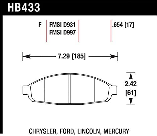 Hawk Performance HB433F.654 HPS Disc Brake Pad