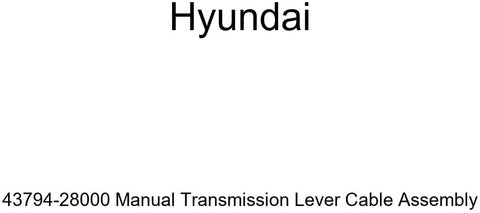 Genuine Hyundai 43794-28000 Manual Transmission Lever Cable Assembly