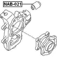 551577S000 - Arm Bushing (for Rear Assembly) For Nissan - Febest