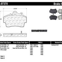 StopTech 309.07370 Sport Brake Pads with Shims and Hardware