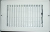 AP Products 013-629 RV Air Conditioners Floor Register 4 x 12 White Dampered Metal