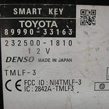 REUSED PARTS 2012 Fits Lexus ES350 Theft-Locking Keyless Ignition Smart Key 89990-33163 8999033163