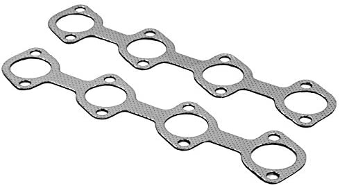 UrMarketOutlet Graphite Aluminum Header/Manifold Gasket forWork with 62-97/3.6L-5.8L SBC