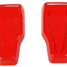 YiXunTen for 2018+ Jeep Wrangler JL Red ABS Car Interior Dashboard Air Conditioner Air Outlet Vent Ring Cover Frame Decor Sticker Decal Trim