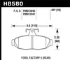 Hawk Performance HB580F.627 HPS Performance Ceramic Brake Pad