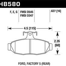 Hawk Performance HB580F.627 HPS Performance Ceramic Brake Pad