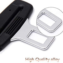 2 Pack Car Seat Belt Clip,Universal Seat Belt Buckle Auto Metal Seat Belts Clip- Black