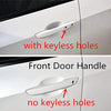 Sport Style Carbon Fiber Print Door Handle Cover Trim for Honda Civic 2016 2017 2018 2019 2020(Carbon Fiber with Keyless Holes)