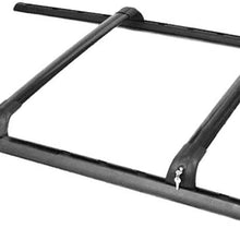 Roof Rack Cross Bars Compatible With 2002-2012 Land Rover Range Rover HSE, Factory Style Polish Aluminum Roof Top Bar Luggage Carrier by IKON MOTORSPORTS, 2003 2004 2005 2006 2007 2008 2009 2010