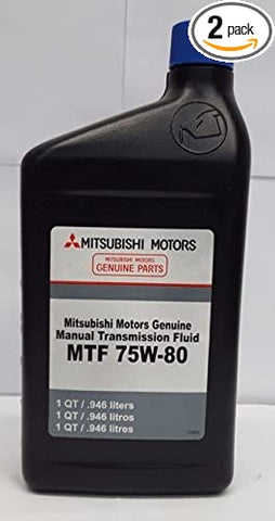 2 QUARTS Genuine Mitsubishi OEM MANUAL TRANSMISSION GEAR OIL FLUID 75w-80