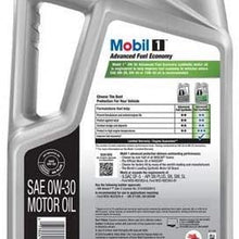 Mobil 1 Advanced Fuel Economy Full Synthetic Motor Oil 0W-30, 5-Quart, Single Bundle M1-103A Extended Performance Oil Filter